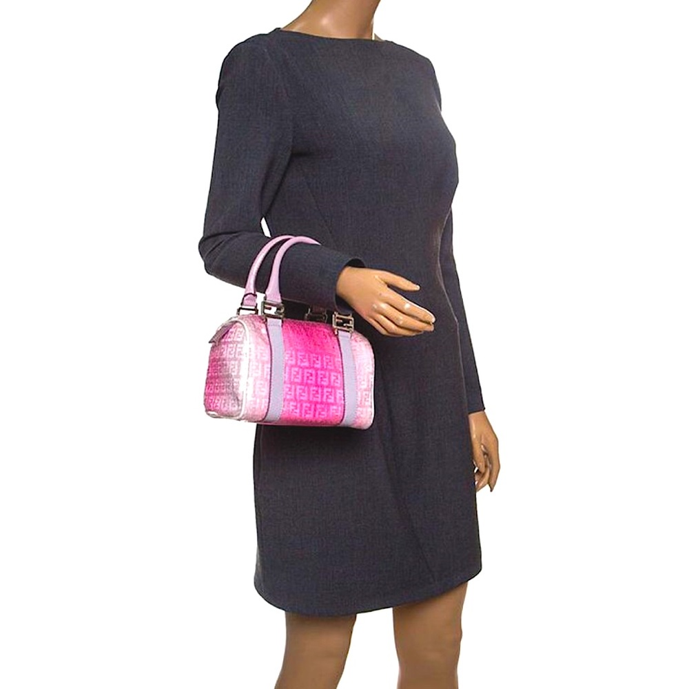 Fendi Limited Edition Vintage 1997 Pink Zucchino Sequins Mini Forever Bag - Picture 12 of 15